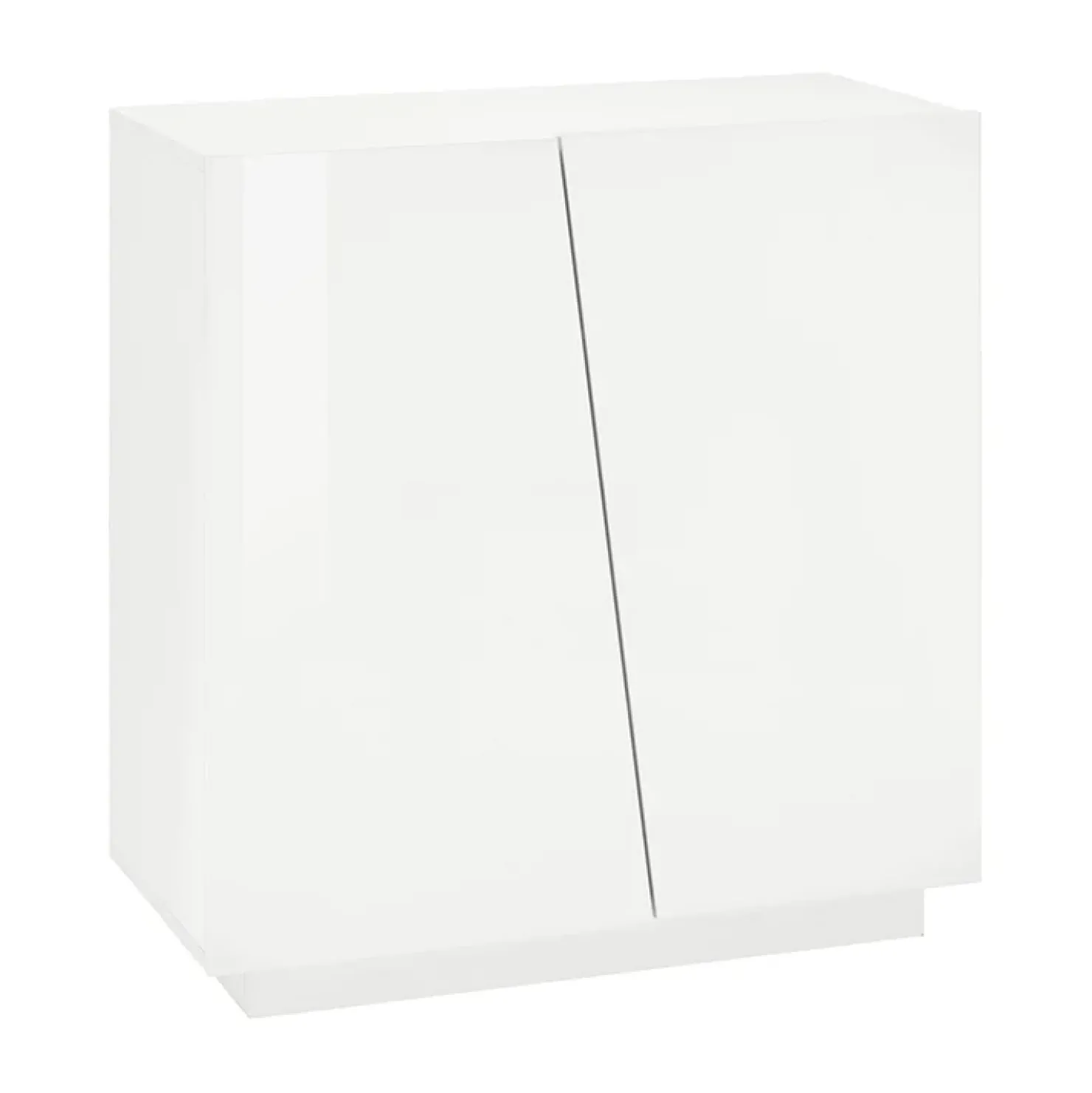 Garnero Arredamenti Madia 2 ante 81x86h cm moderna bainco lucido Candia Gihome® Bianco Lucido Clearance