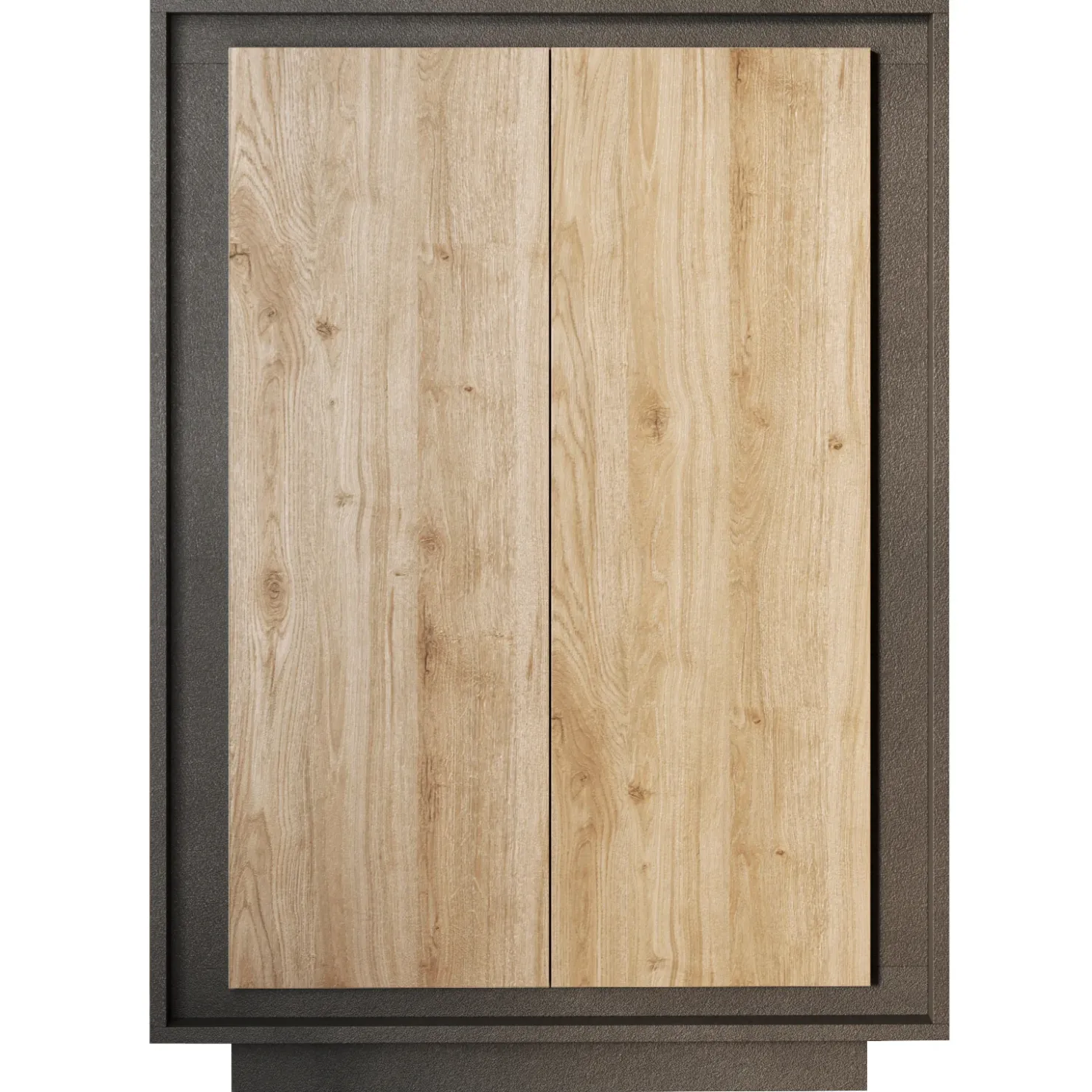 Garnero Arredamenti Madia alta 106x171h cm 2 ante antracite rovere chiaro Deluxe Rovere - Antracite