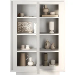 Garnero Arredamenti Madia alta 106x171h cm 2 ante Deluxe Bianco Opaco Outlet