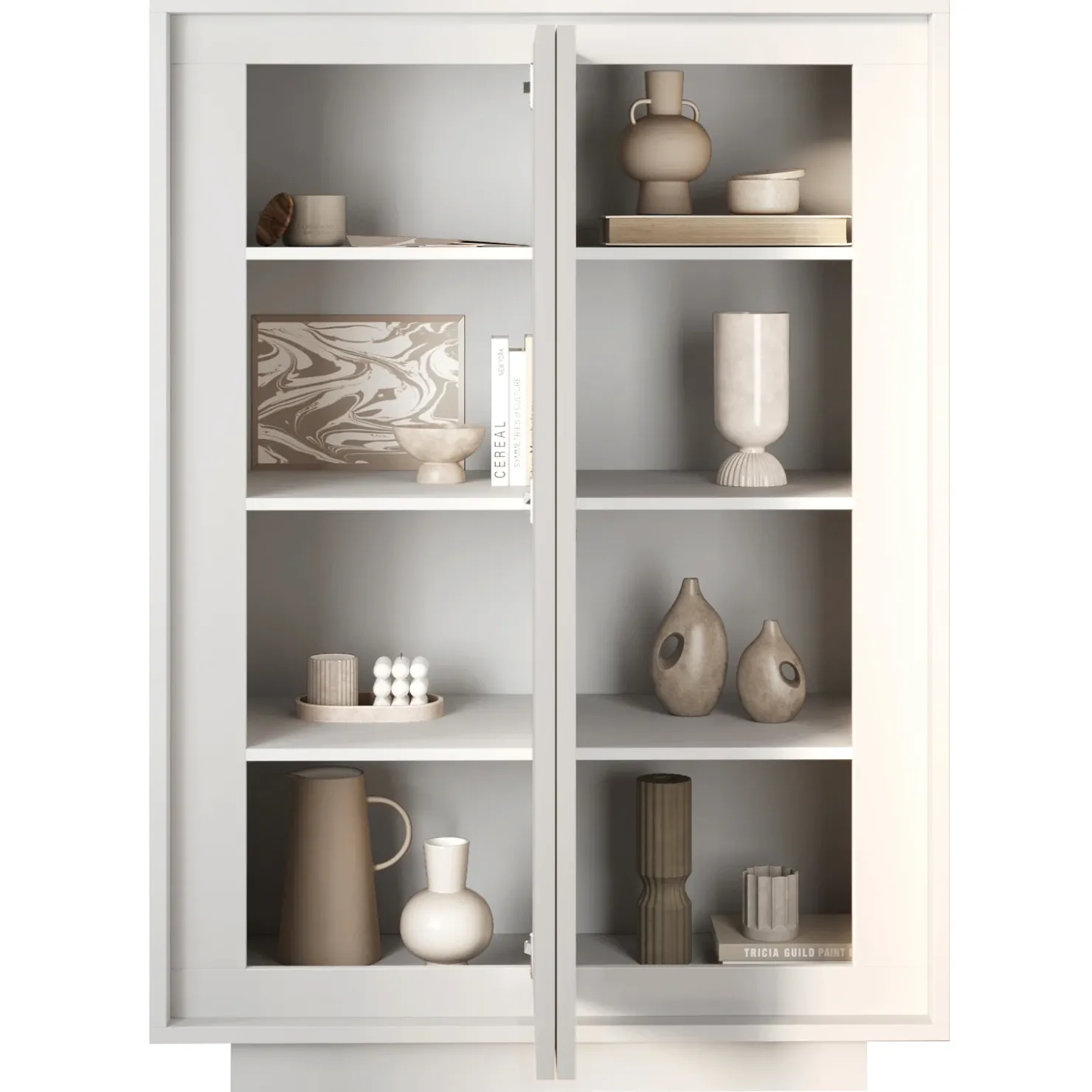 Garnero Arredamenti Madia alta 106x171h cm 2 ante Deluxe Bianco Opaco Outlet