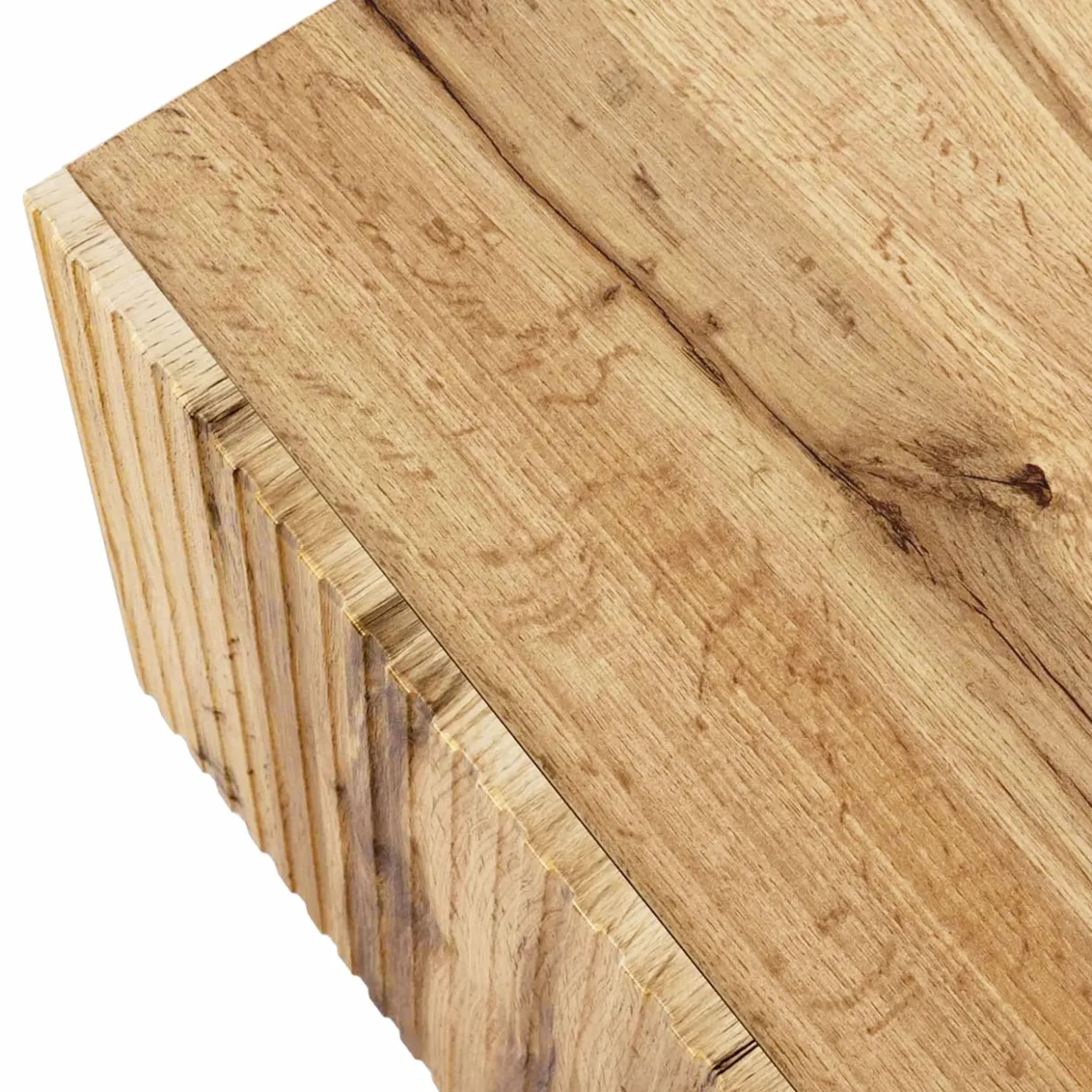 Garnero Arredamenti Madia con camino 181x83h cm moderno cannettato Essence Quercia Discount