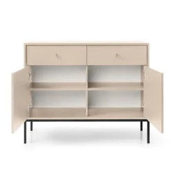 Garnero Arredamenti Madia moderna 104x83h cm 2 ante con cassetti soggiorno Glory Beige Discount