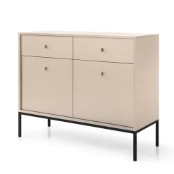 Garnero Arredamenti Madia moderna 104x83h cm 2 ante con cassetti soggiorno Glory Beige Discount