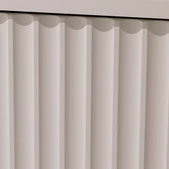 Garnero Arredamenti Madia 107x80h cm 1 anta 2 cassetti cannettato moderna beige Vanessa Discount