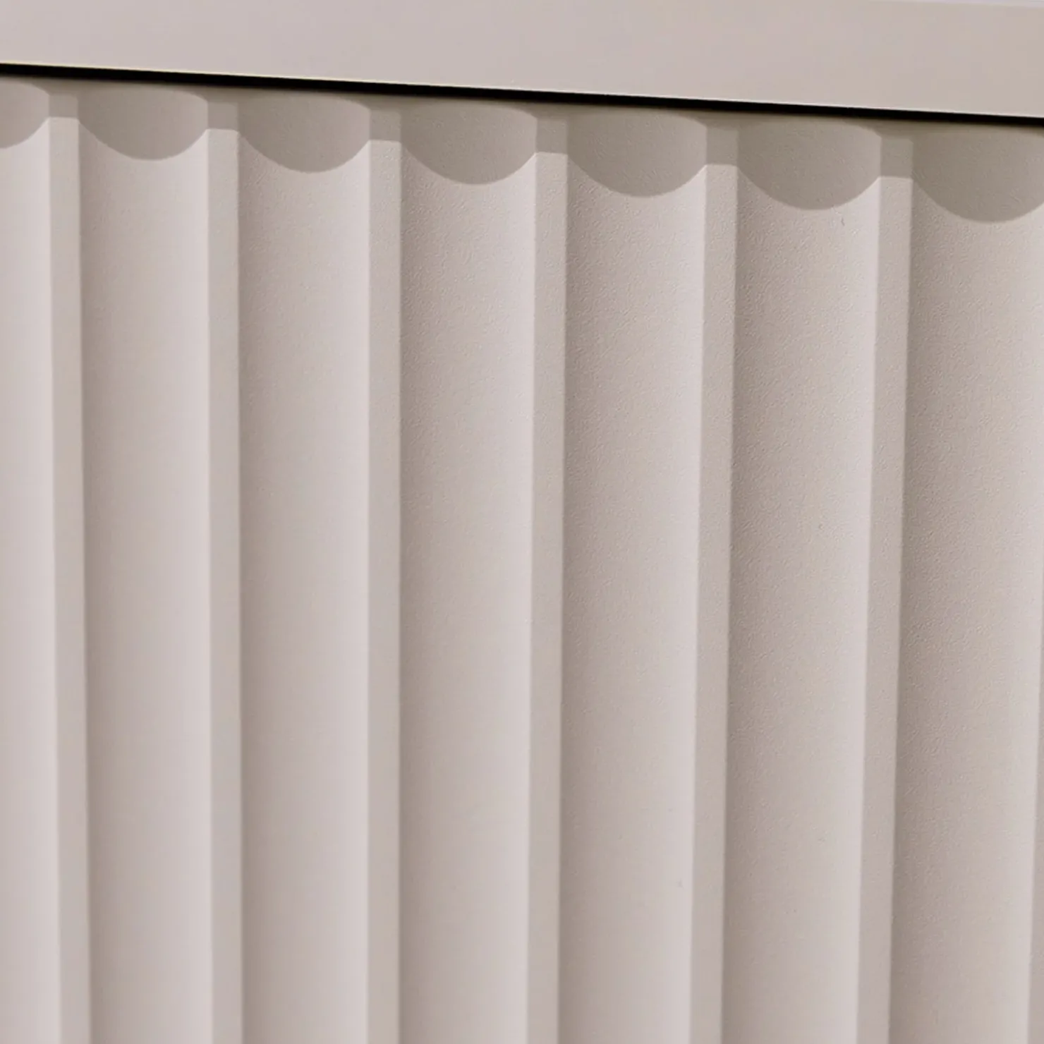 Garnero Arredamenti Madia 107x80h cm 1 anta 2 cassetti cannettato moderna beige Vanessa Discount