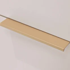 Garnero Arredamenti Madia 107x80h cm 1 anta 2 cassetti cannettato moderna beige Vanessa Discount