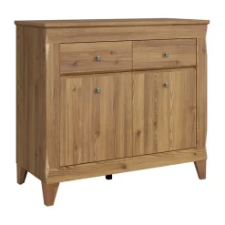 Garnero Arredamenti Madia 110x98h cm 2 ante 2 cassetti rovere scuro Lucca Best