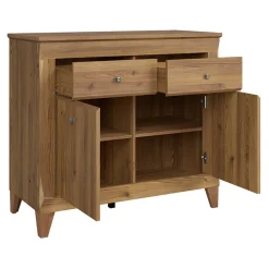 Garnero Arredamenti Madia 110x98h cm 2 ante 2 cassetti rovere scuro Lucca Best