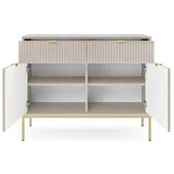 Garnero Arredamenti Madia 104x83h cm 2 ante 2 cassetti moderna design Alisa Beige Hot