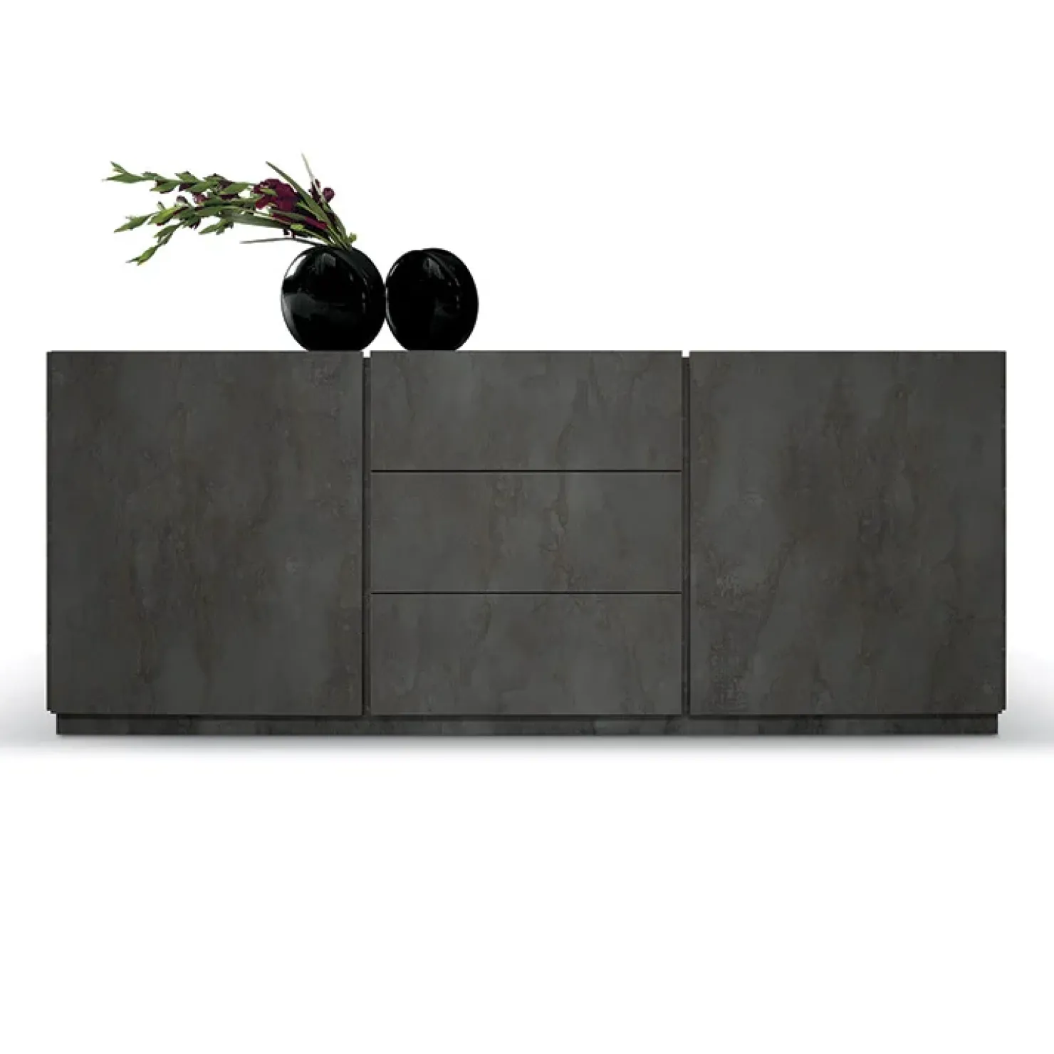 Garnero Arredamenti Madia 200x79h cm 2 ante 3 cassetti ossido bianco Blitz