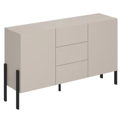 Garnero Arredamenti Madia 150x90h cm 2 ante 3 cassetti moderna cashmere Simple Beige Discount