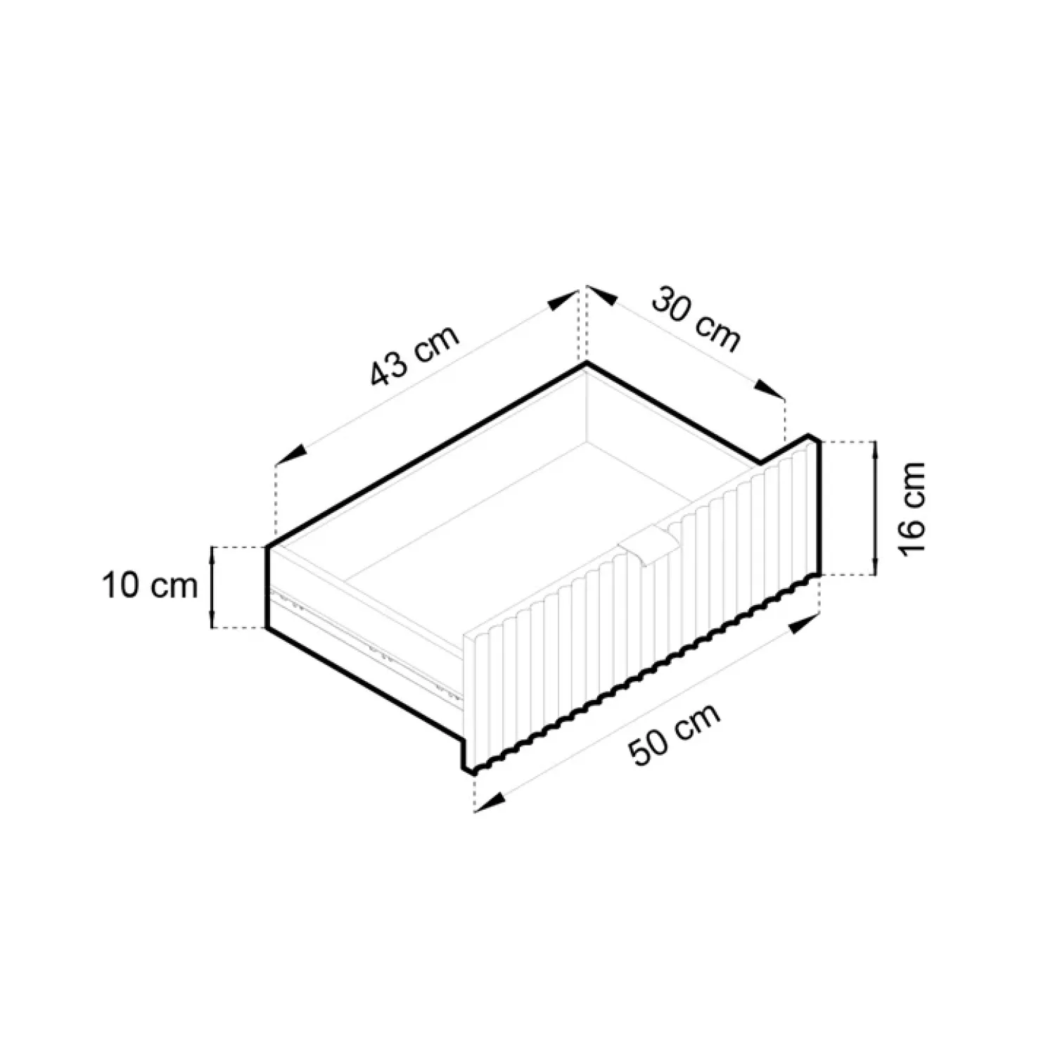 Garnero Arredamenti Madia 154x83h cm 3 ante 3 cassetti moderna nero Alisa Nero Opaco New