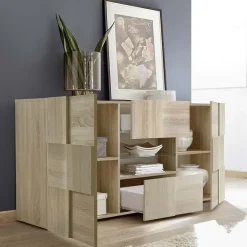 Garnero Arredamenti Madia 181x84h cm 2 ante 2 cassetti moderna samoa Obsession Rovere New
