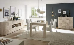 Garnero Arredamenti Madia 241x84h cm 2 ante 4 cassetti moderna samoa Paradise Rovere Online