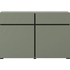 Garnero Arredamenti Madia 120x78h cm 2 ante 2 cassetti moderna verde nero Lolla Verde Salvia Discount