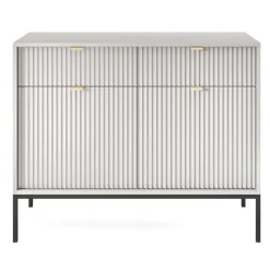 Garnero Arredamenti Madia 104x83h cm 2 ante 2 cassetti moderna Alisa Grigio Outlet