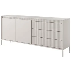 Garnero Arredamenti Madia 187x82h cm 2 ante 3 cassetti   cannettato Ciar Beige Clearance