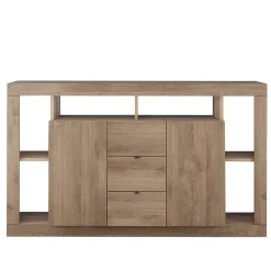 Garnero Arredamenti Madia 172x102h cm 2 ante 3 cassetti moderna rovere scuro Trilogy Hot