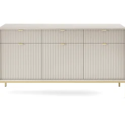 Garnero Arredamenti Madia 154x83h cm 3 ante 3 cassetti moderna Alisa Beige New