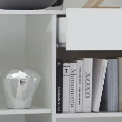 Garnero Arredamenti Madia 130x82h cm 2 ante 1 cassetto moderna bianco lucido Steppi Outlet