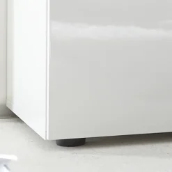 Garnero Arredamenti Madia 130x82h cm 2 ante 1 cassetto moderna bianco lucido Steppi Outlet