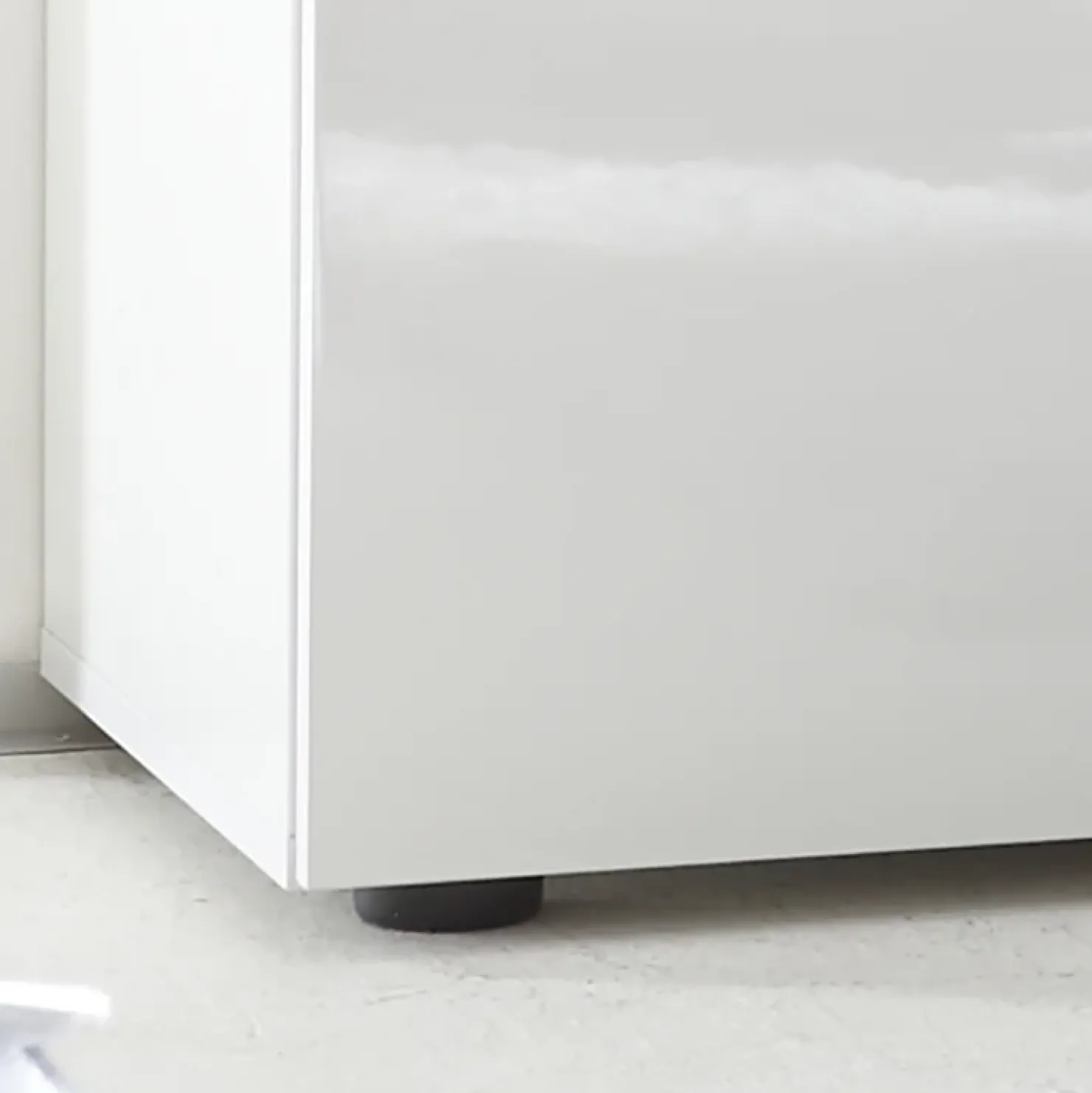 Garnero Arredamenti Madia 130x82h cm 2 ante 1 cassetto moderna bianco lucido Steppi Outlet