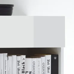 Garnero Arredamenti Madia 130x82h cm 2 ante 1 cassetto moderna bianco lucido Steppi Outlet