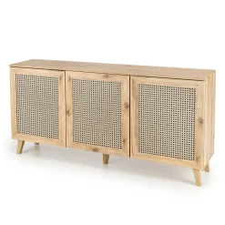 Garnero Arredamenti Madia 160x85h cm 3 ante 3 ripiani moderna rovere Sombra Sale