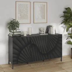 Garnero Arredamenti Madia 181x95h cm 3 ante antracite frontali serigrafati Seira Hot