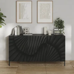 Garnero Arredamenti Madia 181x95h cm 3 ante antracite frontali serigrafati Seira Hot