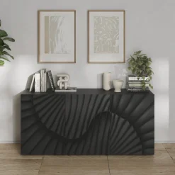 Garnero Arredamenti Madia 181x95h cm 3 ante antracite frontali serigrafati Seira Hot