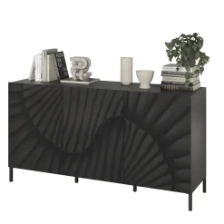 Garnero Arredamenti Madia 181x95h cm 3 ante antracite frontali serigrafati Seira Hot