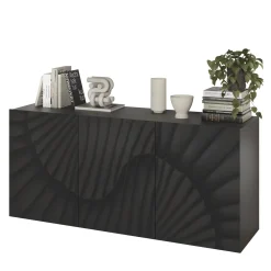 Garnero Arredamenti Madia 181x95h cm 3 ante antracite frontali serigrafati Seira Hot