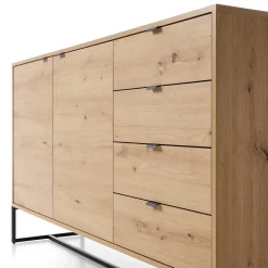 Garnero Arredamenti Madia 153x89h cm 2 ante con cassetti moderna soggiorno noce Erin Best