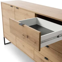 Garnero Arredamenti Madia 153x89h cm 2 ante con cassetti moderna soggiorno noce Erin Best