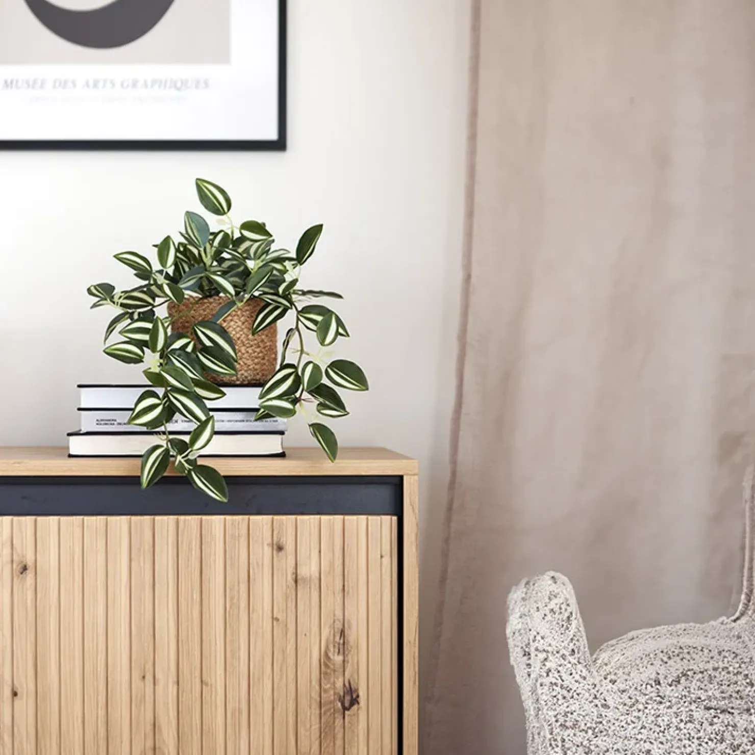 Garnero Arredamenti Madia 193x83h cm 4 ante con led cannettato nero Camelia Rovere Rustico Clearance