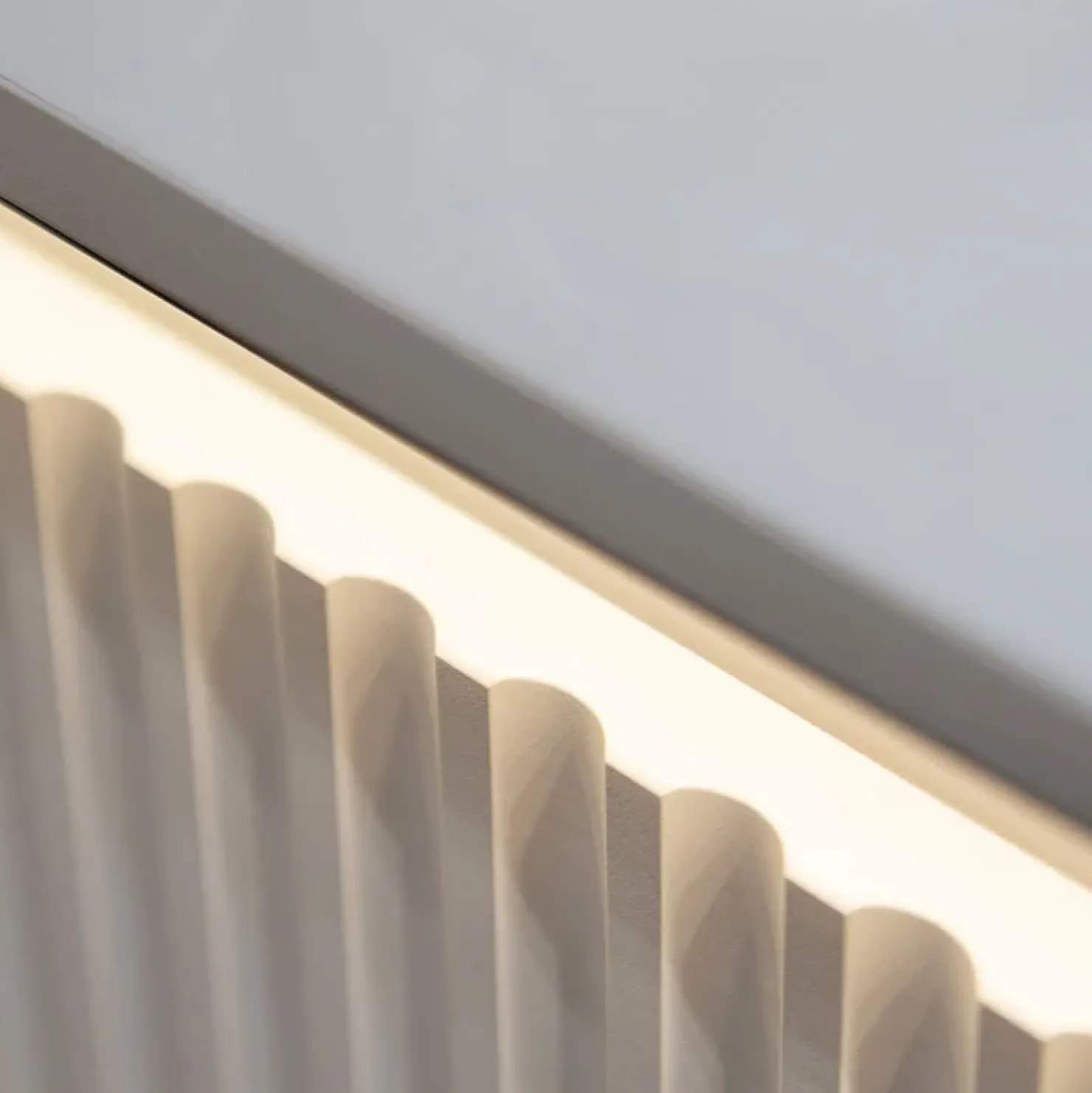 Garnero Arredamenti Madia 193x83h cm 4 ante con led cannettato nero Camelia Bianco Opaco New