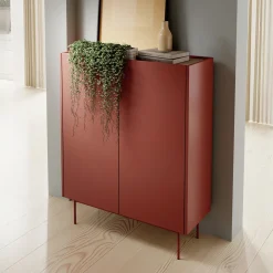 Garnero Arredamenti Madia 97x122h cm 2 ante design moderno rosso Passion New