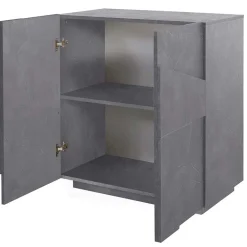 Garnero Arredamenti Madia 81x86h cm 2 ante moderna decorate Zenzero Gihome® Ossido Online