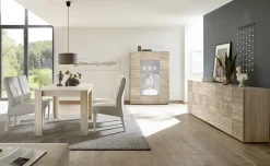 Garnero Arredamenti Madia 241x84h cm 4 ante moderna samoa Paradise Rovere