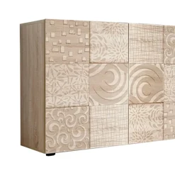 Garnero Arredamenti Madia 241x84h cm 4 ante moderna samoa Paradise Rovere