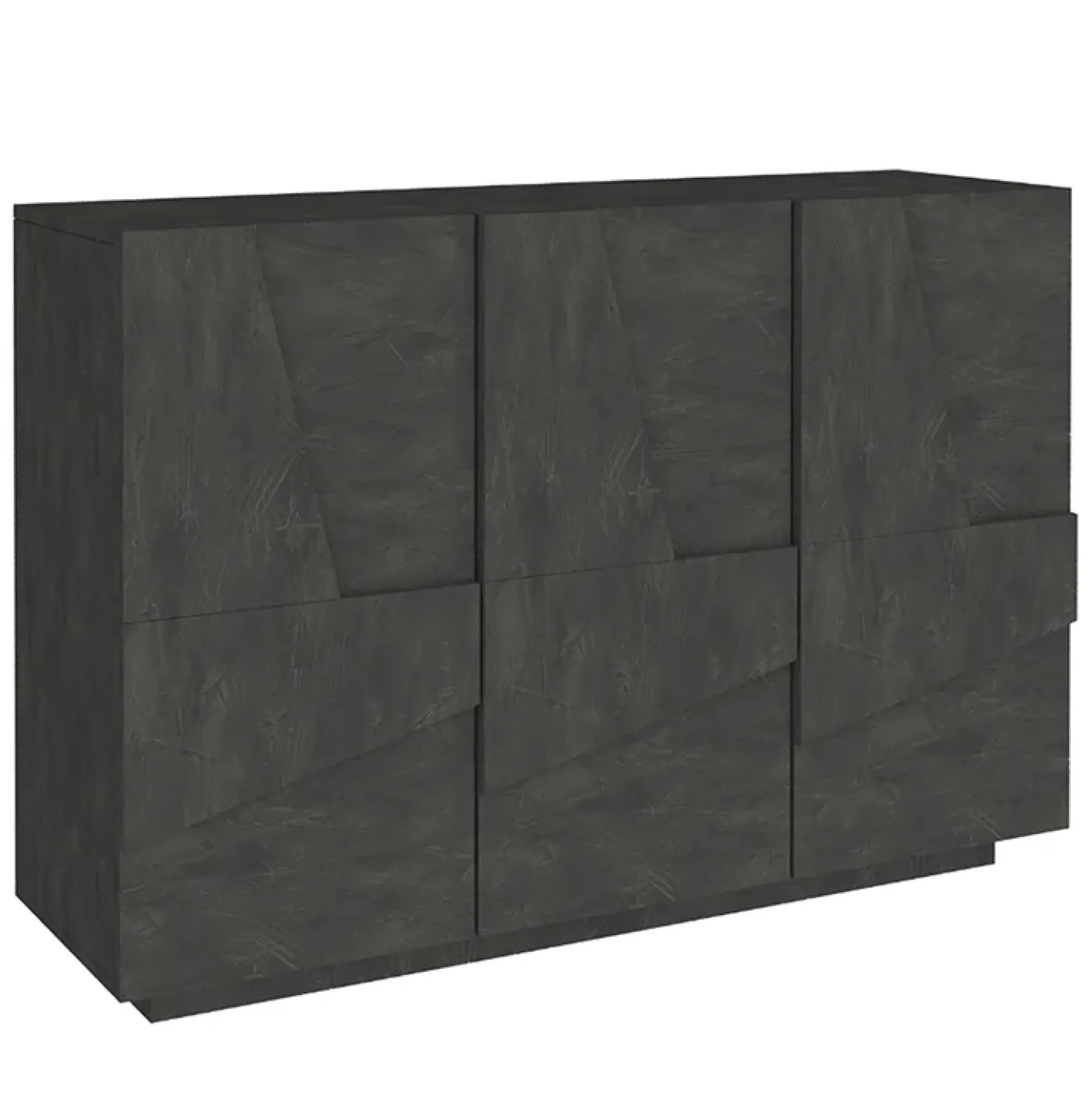 Garnero Arredamenti Madia 120x86h cm 3 ante moderna decorate Zenzero Ossido Outlet