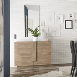 Garnero Arredamenti Madia 120x90h cm 2 ante moderna soggiorno Alvarez Rovere Discount