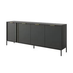 Garnero Arredamenti Madia 203x82h cm 4 ante moderna antracite Nebula Sale