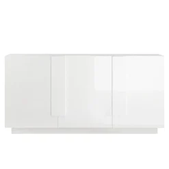 Garnero Arredamenti Madia 182x90h cm 3 ante moderna bianco laccato lucido Alvarez Bianco Lucido Online