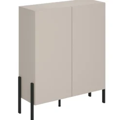 Garnero Arredamenti Madia 110x135h cm 2 ante moderna beige cashmere Simple Beige - Beige