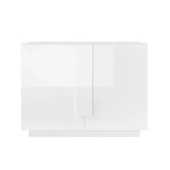 Garnero Arredamenti Madia 120x90h cm 2 ante moderna bianco laccato lucido Alvarez Bianco Lucido Sale