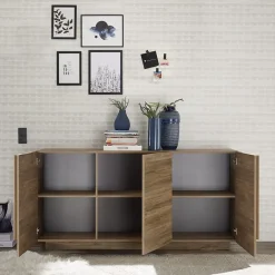 Garnero Arredamenti Madia 182x90h cm 3 ante moderna Alvarez Rovere Online