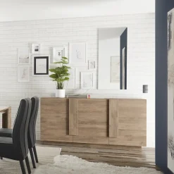 Garnero Arredamenti Madia 182x90h cm 3 ante moderna Alvarez Rovere Online