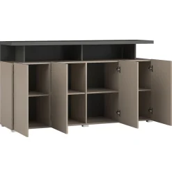 Garnero Arredamenti Madia 153x84h cm 4 ante moderna beige grigio Matt Outlet